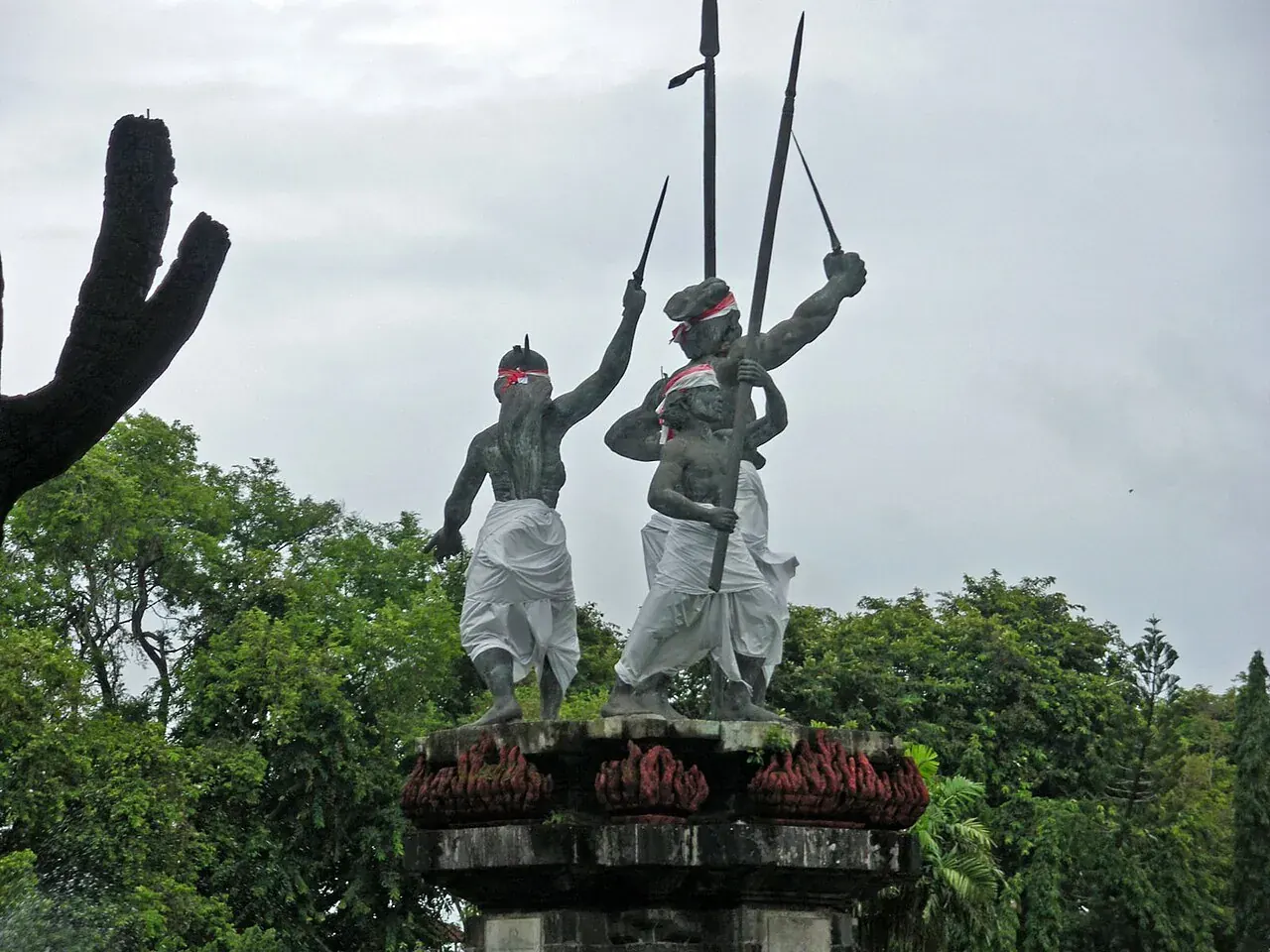 Puputan Square in Denpasar, 10 minutes from downtown by scooter